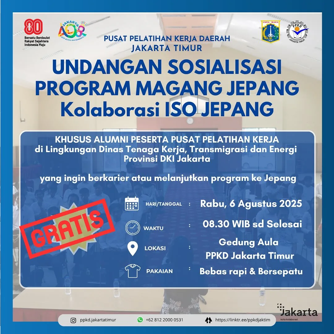 UNDANGAN SOSIALISASI PROGRAM MAGANG JEPANG – PPKD KABUPATEN ACEH TENGAH